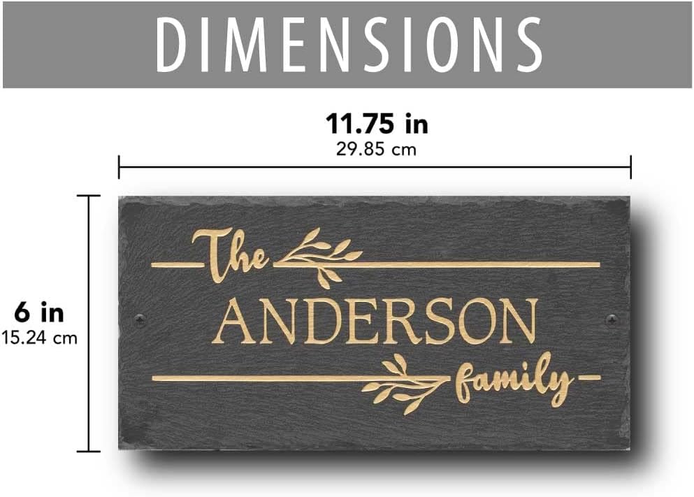 Custom Linette Slate Wall Sign
