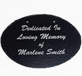 Custom Memorial Slate Wall Plaque