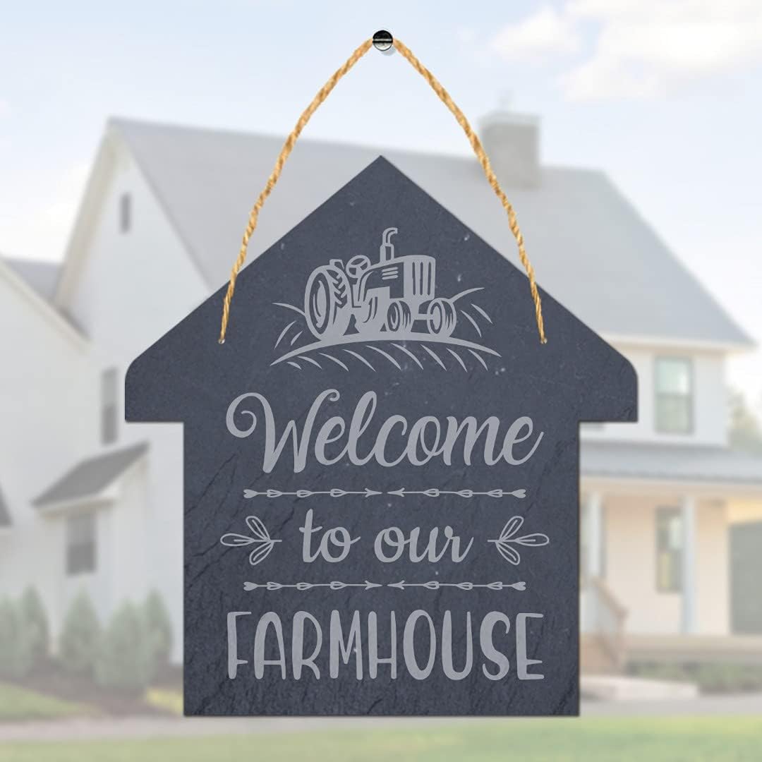Farmhouse Slate Welcome Sign