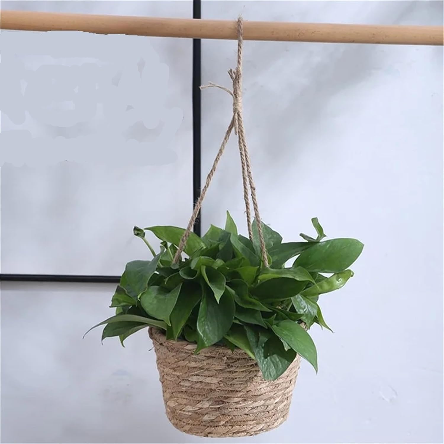 Woven Jute Rope Hanging Planter Basket