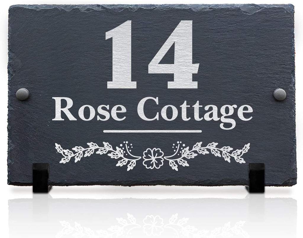 Custom Slate House Number Plaque