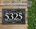 Custom Outdoor Slate Home Plaque