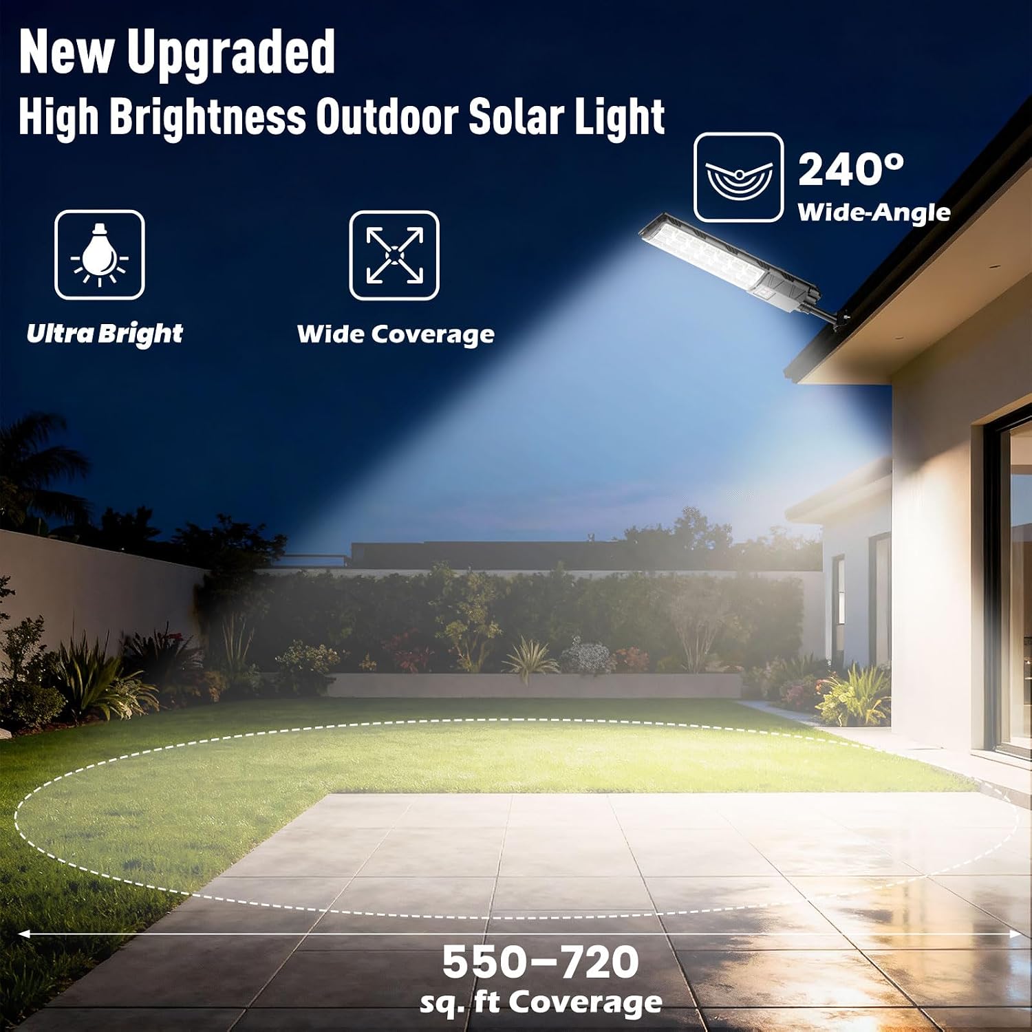 Radar Sensor Solar Flood Street Lights