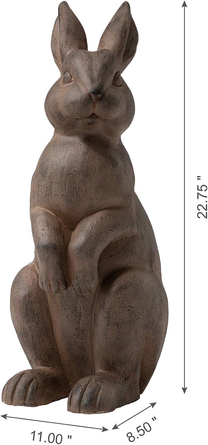 Bronze Rabbit Garden Statue