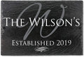 Custom Family Name Slate Plaque