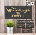 Custom Home Slate Welcome Sign