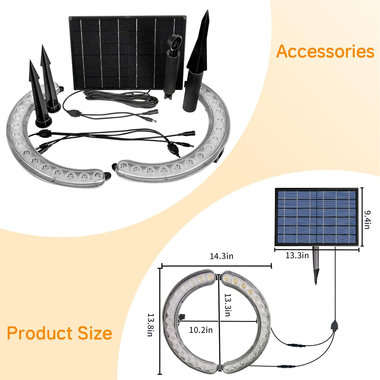 Solar Palm Tree Spotlights