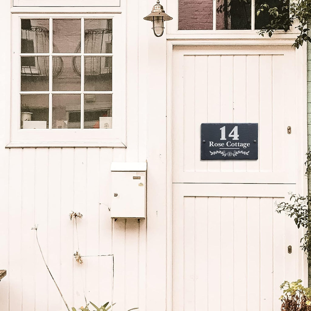 Custom Slate House Number Plaque