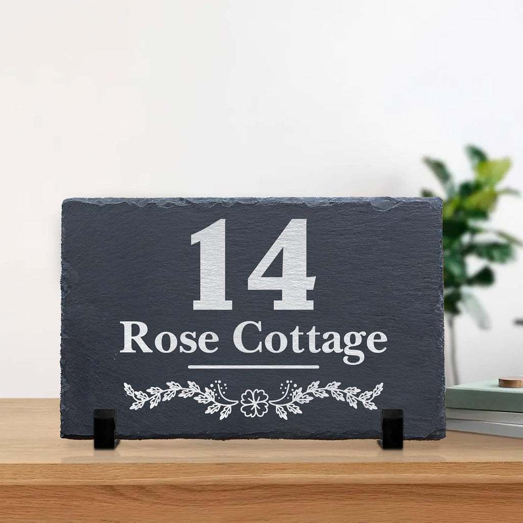 Custom Slate House Number Plaque