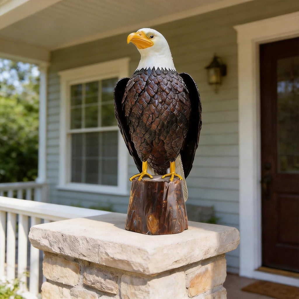 Metal Eagle Garden Statue