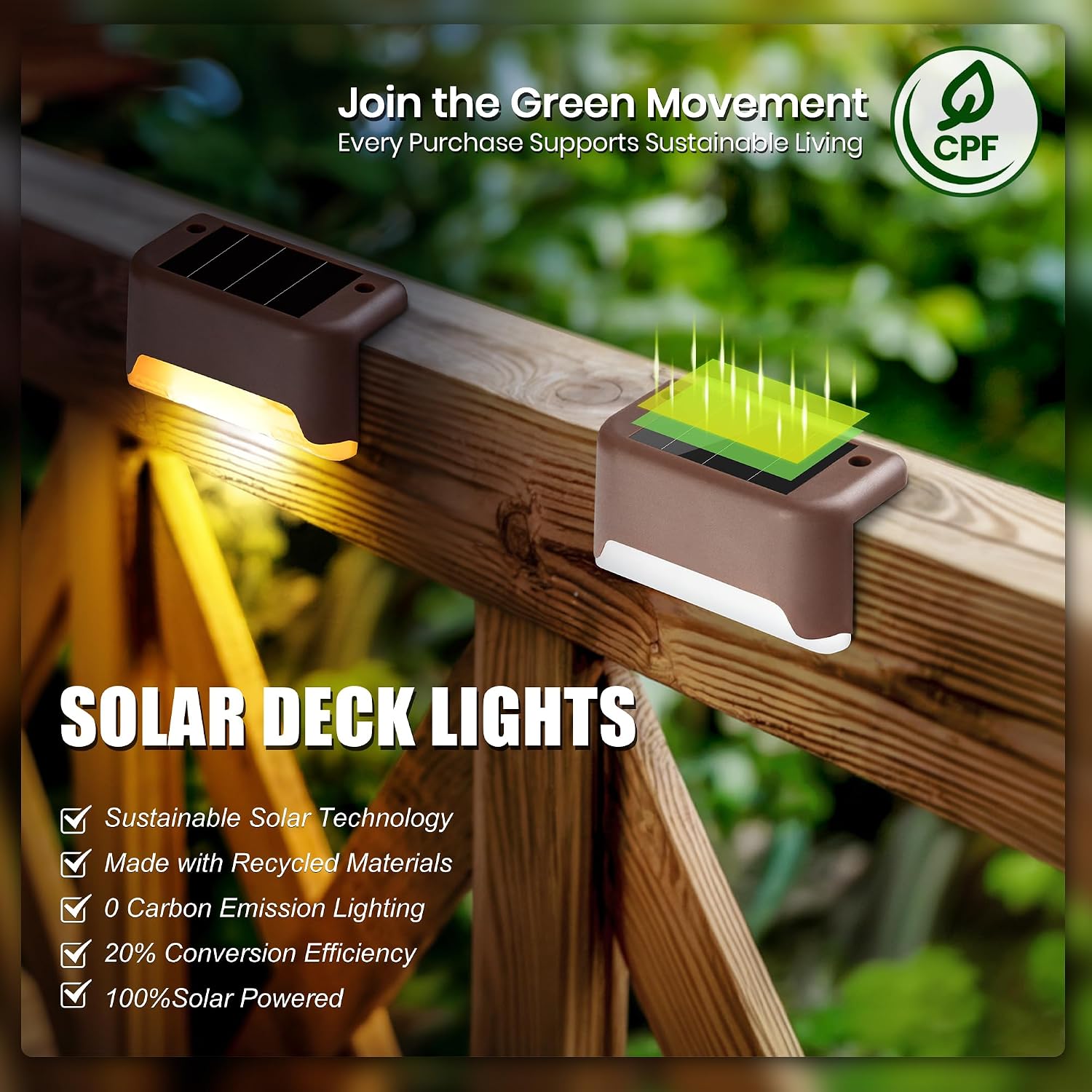 Solar LED Deck Lights