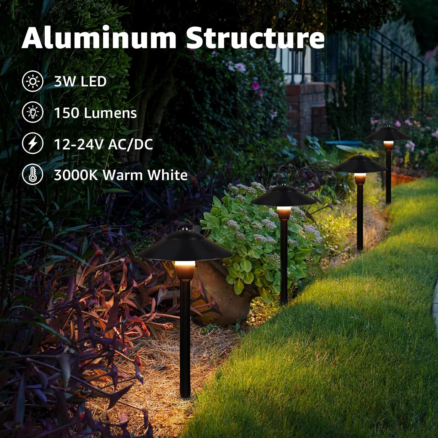 Cast Aluminum Low Voltage LED Pathway Lights