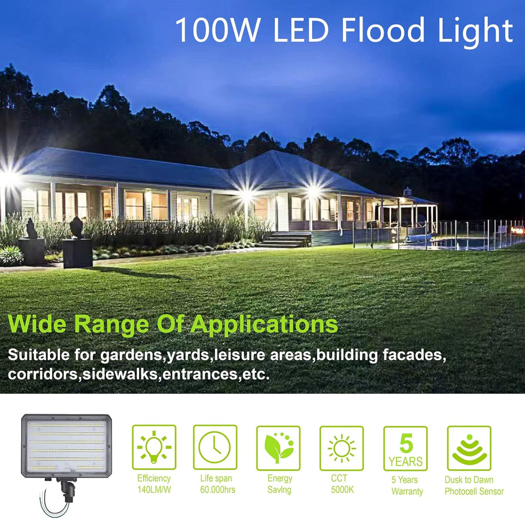 Photocell LED Security Flood Lights