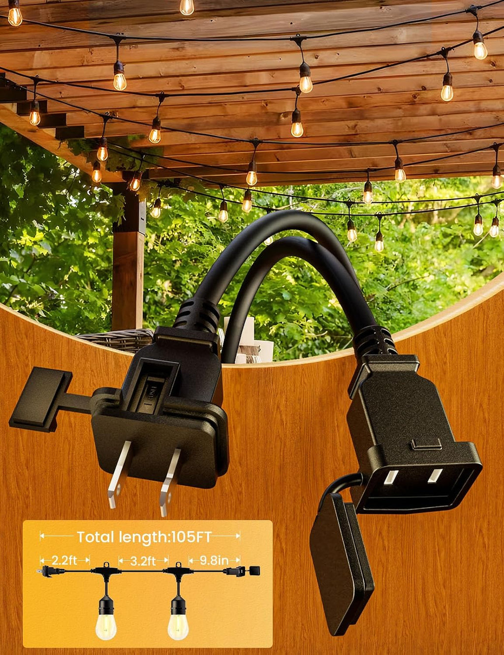 Commercial LED Patio String Lights
