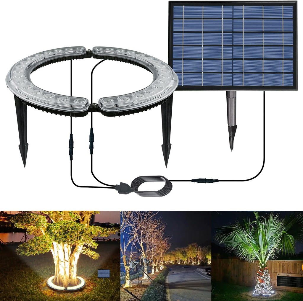 Solar Palm Tree Spotlights