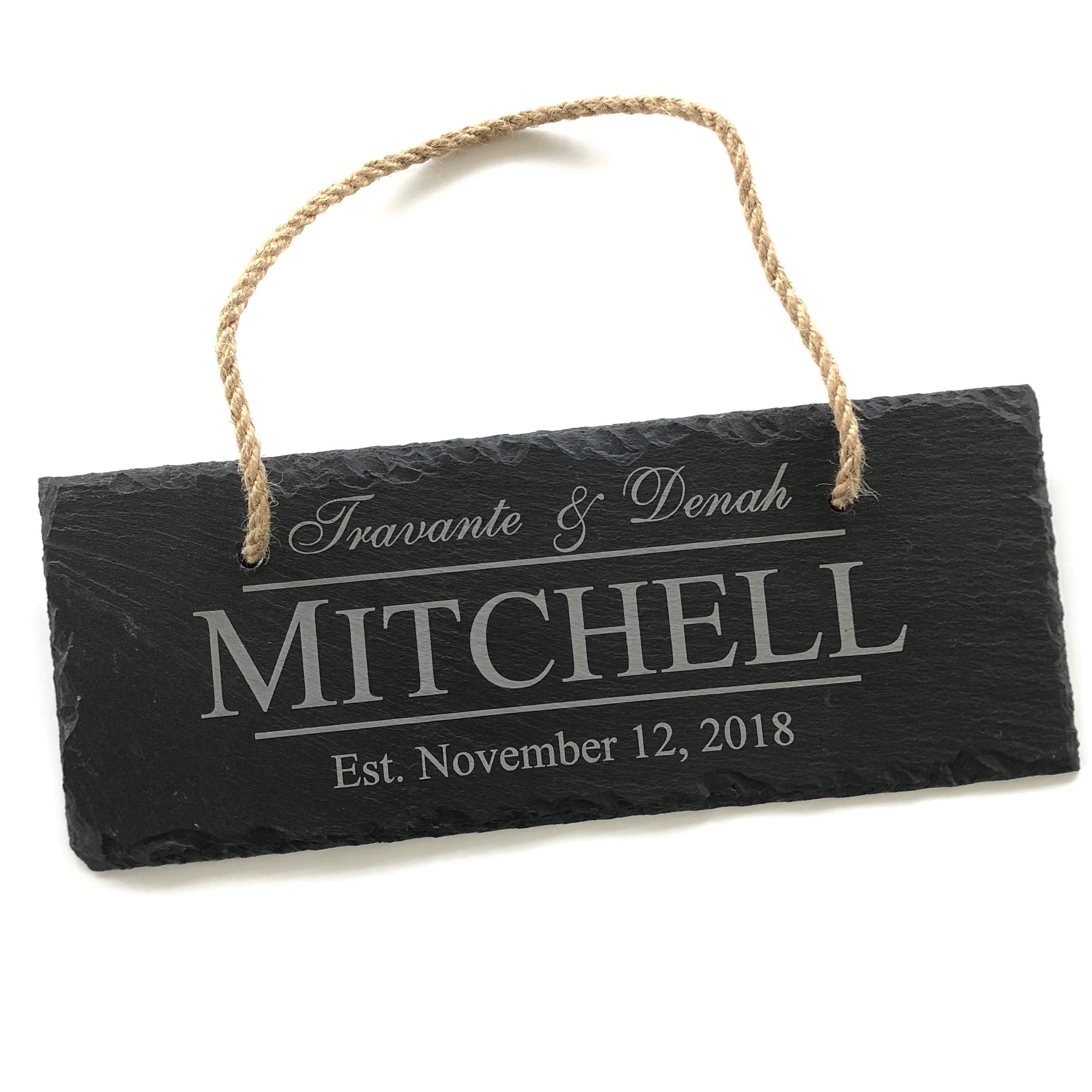 Large Custom Slate House Number Sign