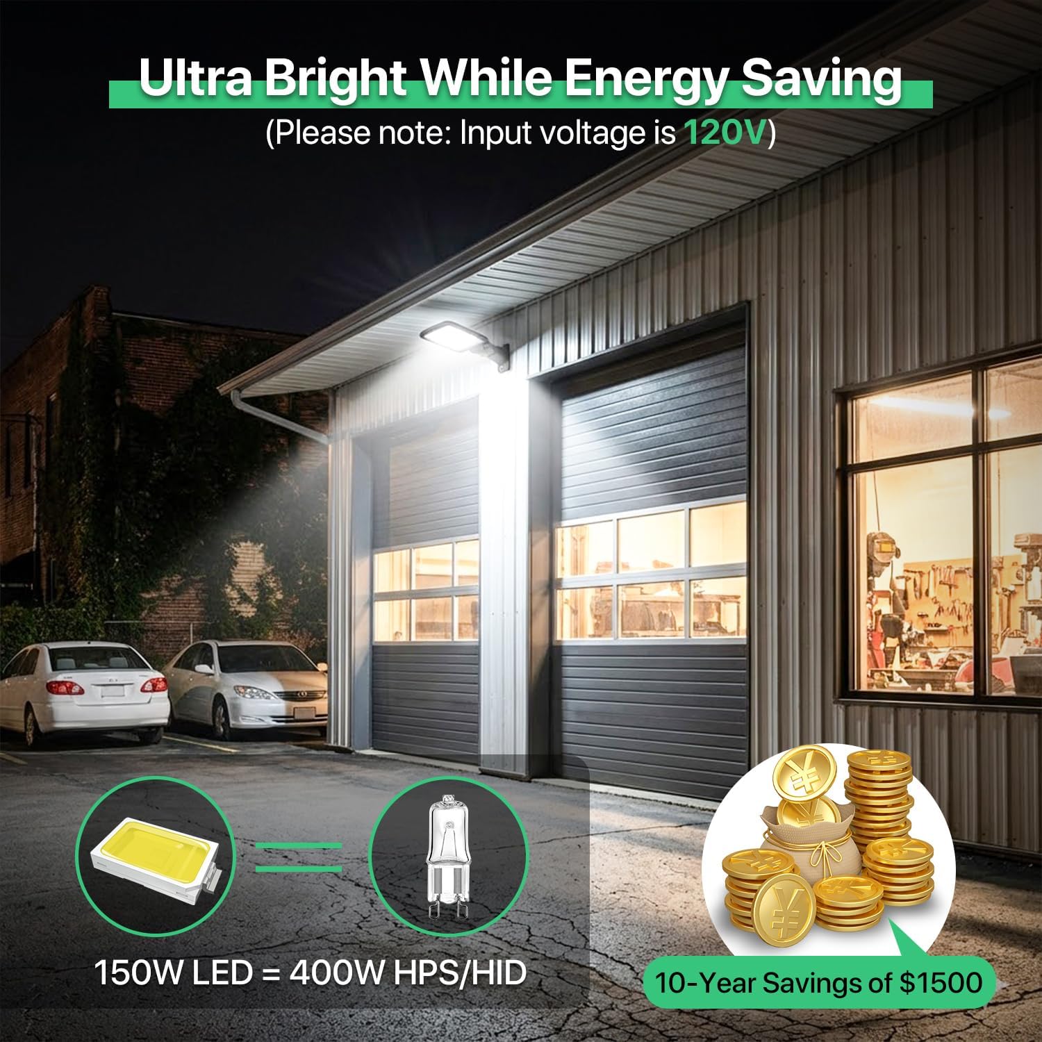 Photocell LED Pole Barn Lights