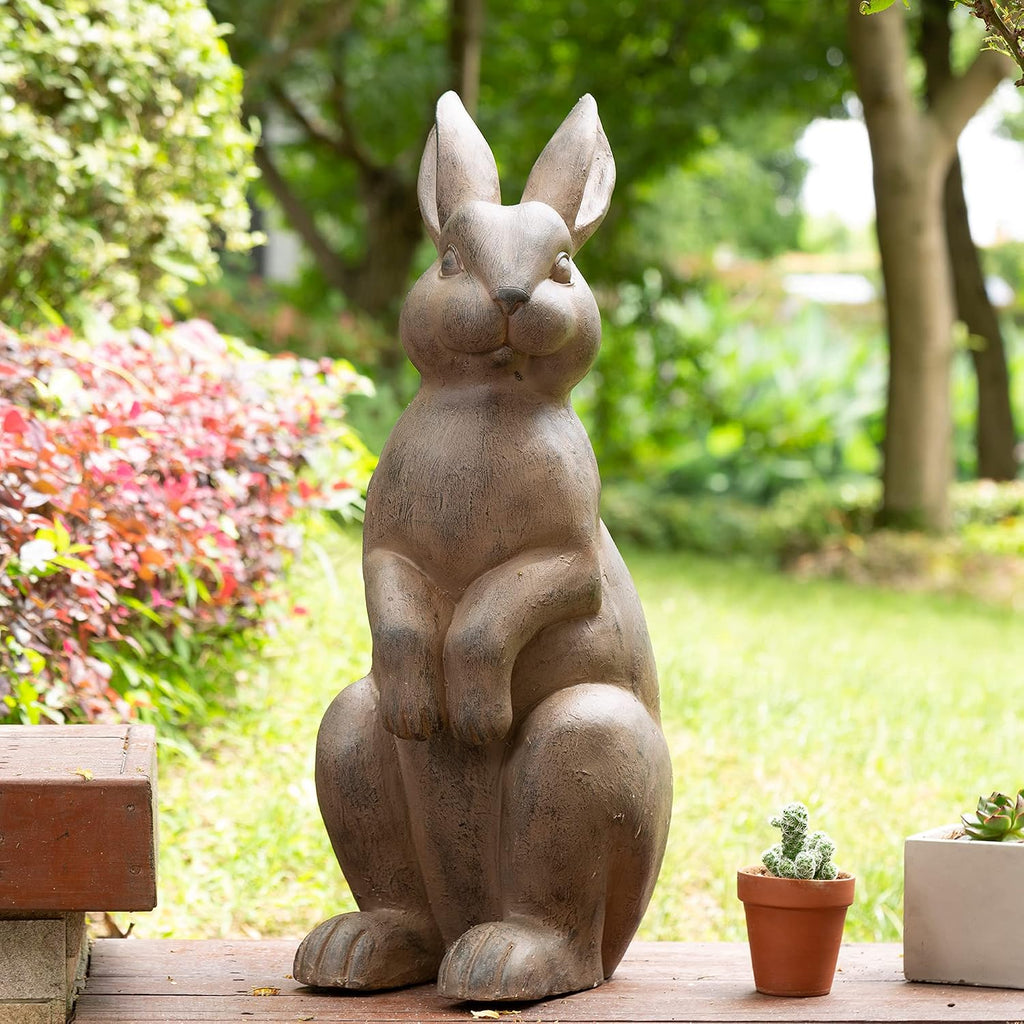 Bronze Rabbit Garden Statue
