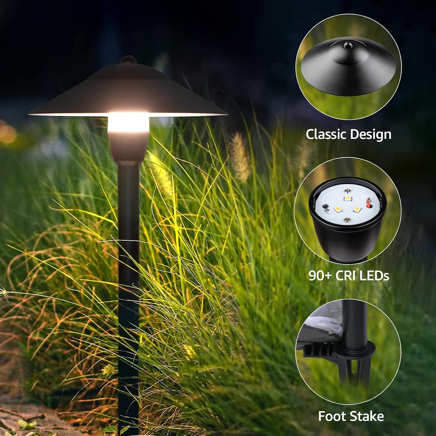 Cast Aluminum Low Voltage LED Pathway Lights