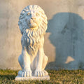 White Stone Lion Garden Statue