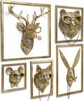 Gold Resin Animal Wall Sculpture