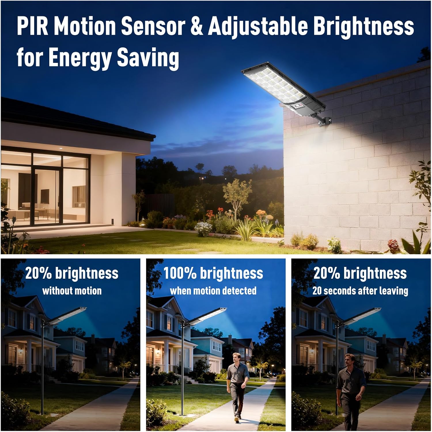 Radar Sensor Solar Flood Street Lights