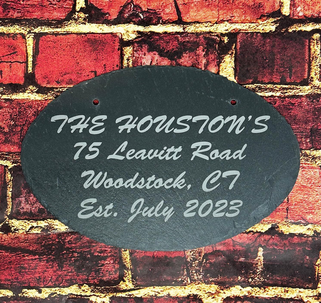 Custom Memorial Slate Wall Plaque
