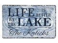 Lake Life Custom Slate Plaque