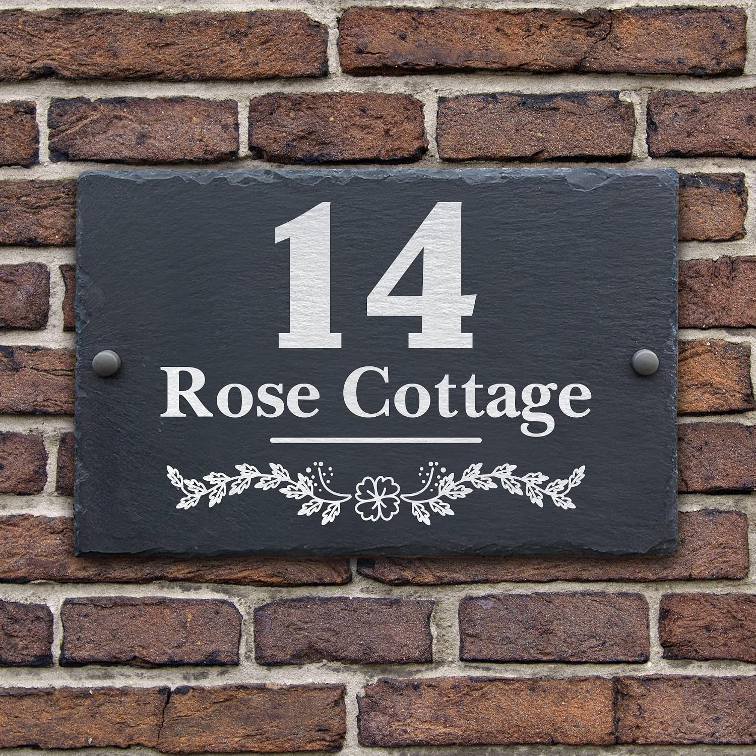 Custom Slate House Number Plaque