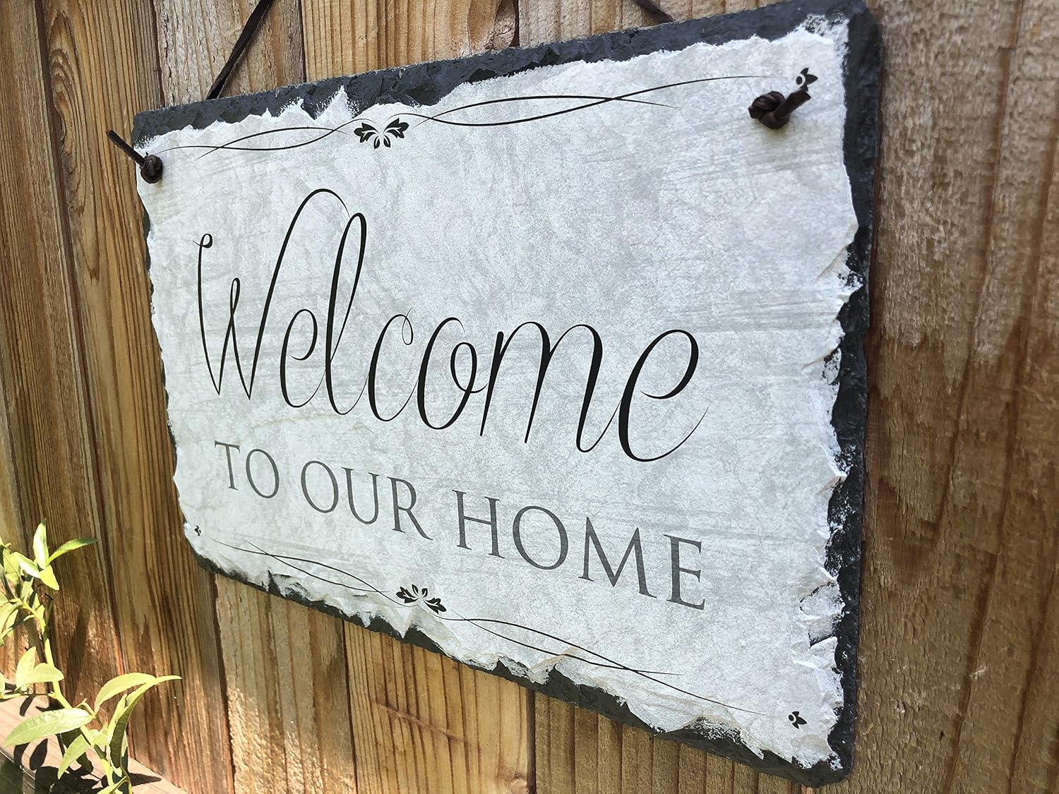 Custom Home Slate Address Plaque
