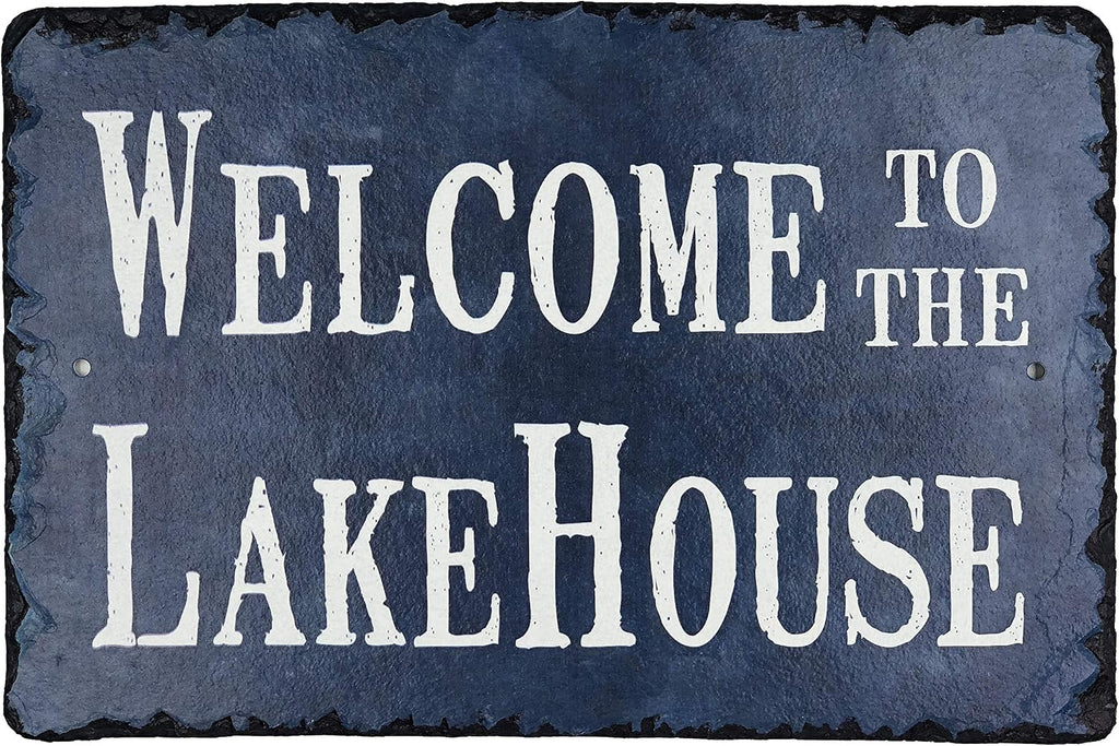 Lake House Custom Slate Plaque