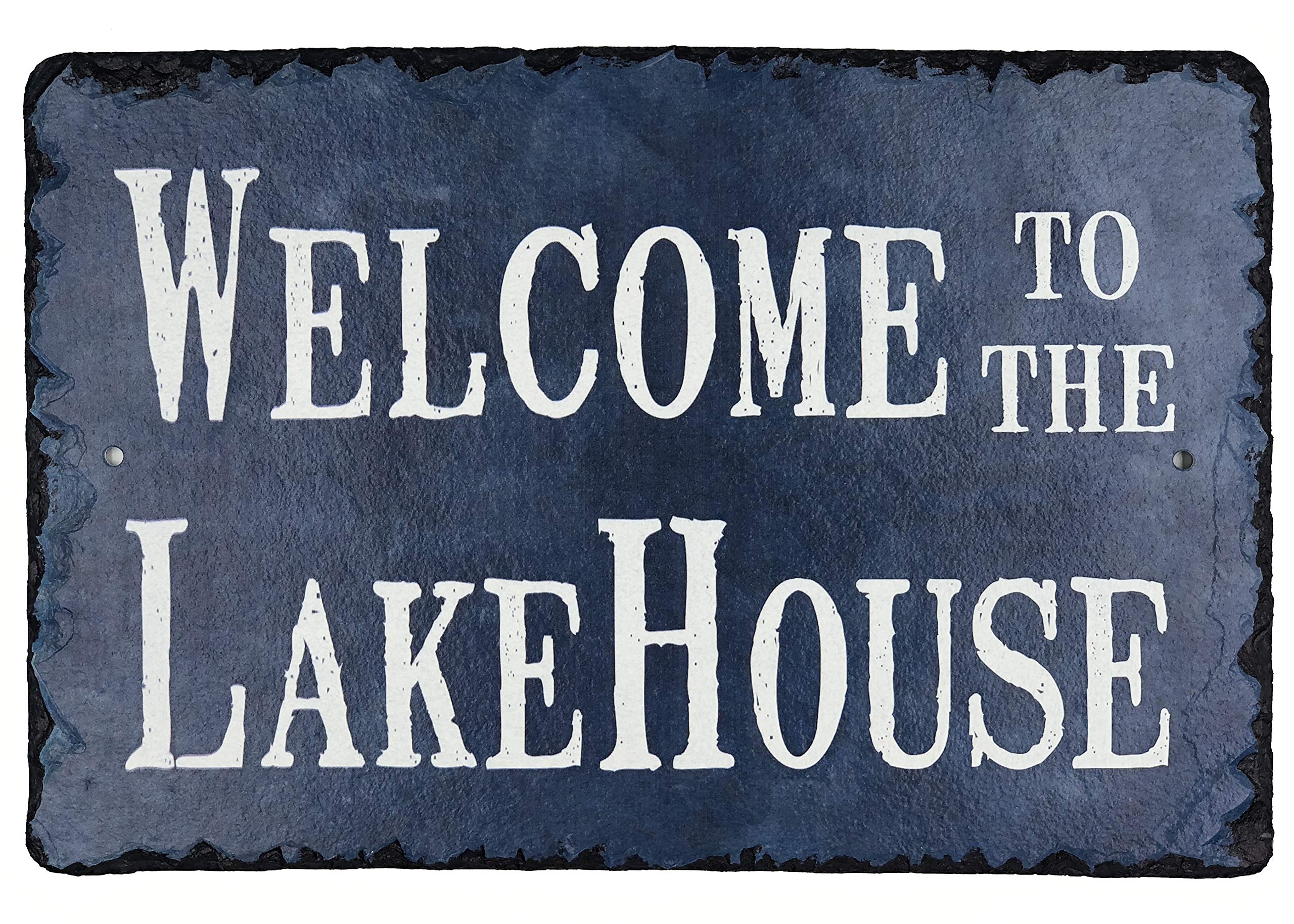 Lake House Custom Slate Plaque