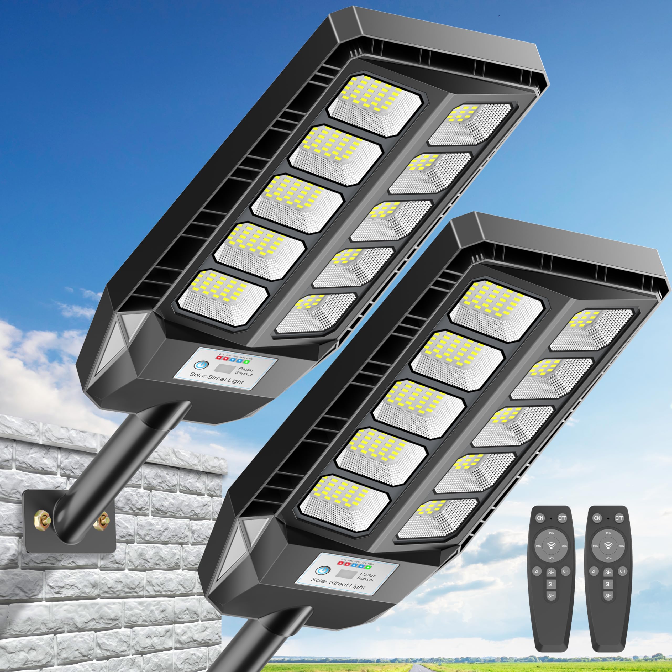 Motion Sensor Solar Security Flood Lights